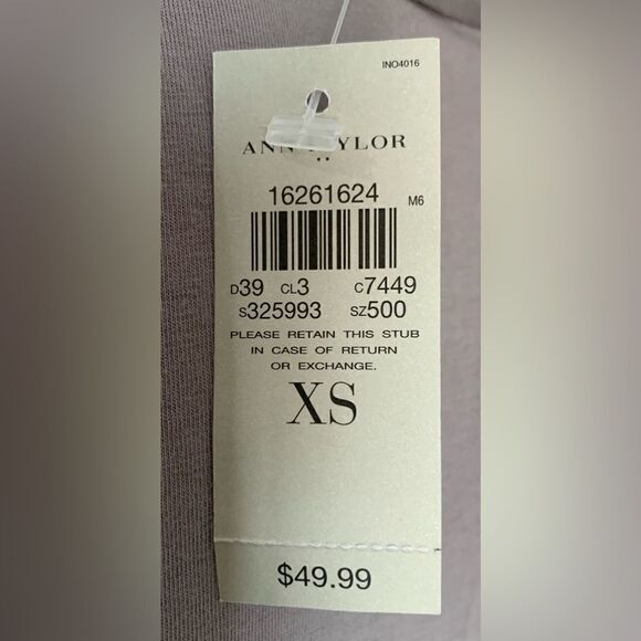 Ann Taylor Sleeveless Shell with Stitched Pleats - Mocha Brown - Sz XS - NWT - Picture 4 of 7